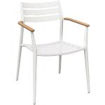 Weiße Solpuri Gartenstühle Metall aus Teakholz rostfrei Breite 50-100cm, Höhe 50-100cm, Tiefe 50-100cm 