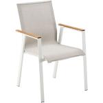 Weiße Solpuri Gartenstühle & Balkonstühle pulverbeschichtet aus Polyrattan stapelbar Breite 50-100cm, Höhe 50-100cm, Tiefe 50-100cm 