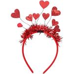 Rote Haarreifen zum Valentinstag 