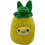 Soma Plüsch-Kissen Ananas XXL 70 cmSofa-Rückenkissen Rund Lebensmittel Spielzeug Kuschel-Tier Plüsch-Tier Toy Früchte gelb