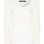 Cremefarbene 3/4-ärmelige Someday Kain T-Shirts aus Baumwollmischung für Damen Größe M 