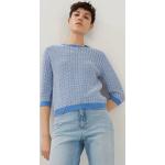 Reduzierte Blaue Someday Strickpullover aus Baumwollmischung für Damen Einheitsgröße 