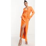 Reduzierte Orange Festliche Kleider für Damen Größe XXS 