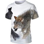 Hip Hop Kurzärmelige T-Shirts mit Tiermotiv aus Polyester maschinenwaschbar für Herren Größe XS für den für den Sommer 