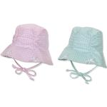 Mintgrüne Kindersonnenhüte & Kindersommerhüte aus Baumwolle für Babys für den für den Sommer 
