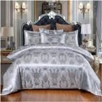 Reduzierte Silberne Unifarbene Gothic Bettwäsche Sets & Bettwäsche Garnituren aus Stoff 200x200 