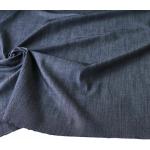 Leichter Jeans Stoff 100% Baumwolle für Hemd Hose Kleid Marineblau Leinenoptik 