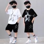 Schwarze Kindershirts aus Polyester für Jungen für den für den Sommer 