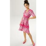 Sommerkleid ANISTON SELECTED bunt (rosa, pink, lachs, weiß) Damen Kleider Sommerkleider mit verlängertem Halbarm - NEUE KOLLEKTION Bestseller