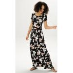 Olivgrüne Blumenmuster ANISTON Maxi Sommerkleider enganliegend für Damen Größe XL für den für den Sommer 