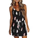 Schwarze Color Blocking Maxi V-Ausschnitt Sommerkleider für Damen Größe M zur Hochzeit für den für den Sommer 