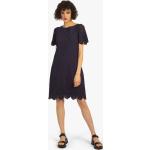 Blaue Kurzärmelige Apart Mini Rundhals-Ausschnitt Minikleider & kurze Kleider für Damen Größe XL für den für den Sommer 