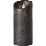 Anthrazitfarbene 18 cm Sompex Flame LED Kerzen mit beweglicher Flamme 