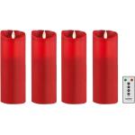 Rote 23 cm Sompex LED Kerzen 5-teilig 