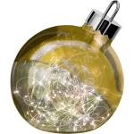 Goldene Sompex Runde Kugellichterketten mit Ornament-Motiv batteriebetrieben 