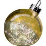 Goldene Sompex Runde Kugellichterketten mit Ornament-Motiv aus Glas mit Timer 
