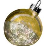 Goldene Sompex LED Lichterketten mit Ornament-Motiv aus Metall mit Timer 