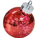 Rote Sompex LED Lichterketten mit Ornament-Motiv aus Metall mit Timer 
