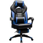 SONGMICS Gaming-Stuhl »OBG77«, Bürostuhl, Schreibtischstuhl, höhenverstellbar mit Fußstützen, Home-Office, blau, blau