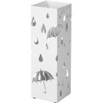 Weiße Songmics Schirmständer & Regenschirmständer aus Metall 