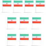 Iran Flaggen & Iran Fahnen 10-teilig 