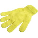 Gelbe Unifarbene Strick-Handschuhe für Damen Einheitsgröße 