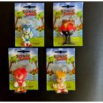 Sonic Das Hedgehog 4 X Keycain Squeezie 6-8cm Gaya Entertainment