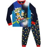 Dunkelblaue Sterne Sonic Kinderschlafanzüge & Kinderpyjamas für Jungen Größe 146 
