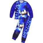 Blaue Sonic Kinderschlafanzüge & Kinderpyjamas für Jungen Größe 110 für den für den Sommer 