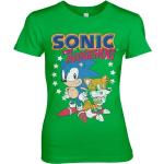 Grüne Sonic T-Shirts für Damen Größe XXL 