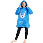 Blaue Sonic Kinderhoodies & Kapuzenpullover für Kinder aus Fleece für Jungen 