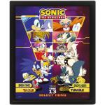 Schwarze Sonic Poster mit Rahmen mit Rahmen 