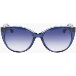 Blaue Calvin Klein Cateye Sonnenbrillen für Damen 