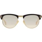 Goldene Gucci Rechteckige Herrensonnenbrillen aus Acetat 