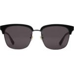 Schwarze Gucci Rechteckige Sonnenbrillen aus Metall für Herren 