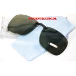 Schwarze Sonnenbrillen-Clips aus Kunststoff für Damen 
