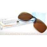 Schwarze Sonnenbrillen-Clips aus Kunststoff für Damen 