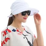 Reduzierte Weiße Strohhüte mit Reißverschluss aus Stroh 60 für Damen Übergrößen für den für den Sommer 