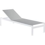 Reduzierte Weiße Best Freizeitmöbel Sonnenliegen & Gartenliegen aus Aluminium mit Rollen Breite 50-100cm, Höhe 0-50cm, Tiefe 200-250cm 