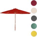 Rote Moderne Mendler Florida Runde Marktschirme & Sonnenschirme Gastronomie aus Holz wasserdicht 
