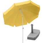 Silbergraues Schneider Schirme Ibiza Rundes Sonnenschirm-Zubehör aus Polyester 