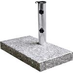 Reduzierte Graue 11-25 Kilogramm Rechteckige Granitschirmständer aus Granit 