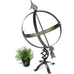 DanDiBo Sonnenuhr Uhr aus Metall Schmiedeeisen Wetterfest 72 cm Patina Gartendekoration - 1000997150