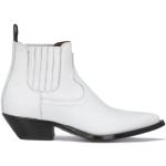 Weiße SONORA Cowboy-Boots & Cowboystiefeletten aus Kalbsleder für Herren Größe 42 mit Absatzhöhe bis 3cm 