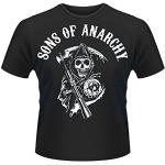 Schwarze Sons of Anarchy T-Shirts Größe S 