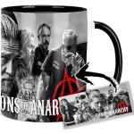 Sons Of Anarchy Jax Teller Charlie Hunnam Tasse Innen & Henkel Schwarz Keramikbecher Mug