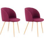 Violette Moderne Designer Stühle aus Polyester 2-teilig 
