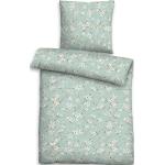 Mintgrüne Bettwäsche Sets & Bettwäsche Garnituren mit Reißverschluss aus Baumwolle trocknergeeignet 