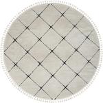 Weiße xxxlutz Runde Runde Hochflorteppiche 240 cm aus Textil UV-beständig 