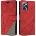 Rote realme C35 Hüllen Art: Flip Cases mit Bildern aus Silikon 